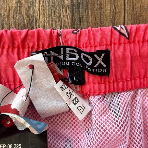 Inbox Pink Starfish Swim Trunks Large New With Tags - Picture 4 of 7
